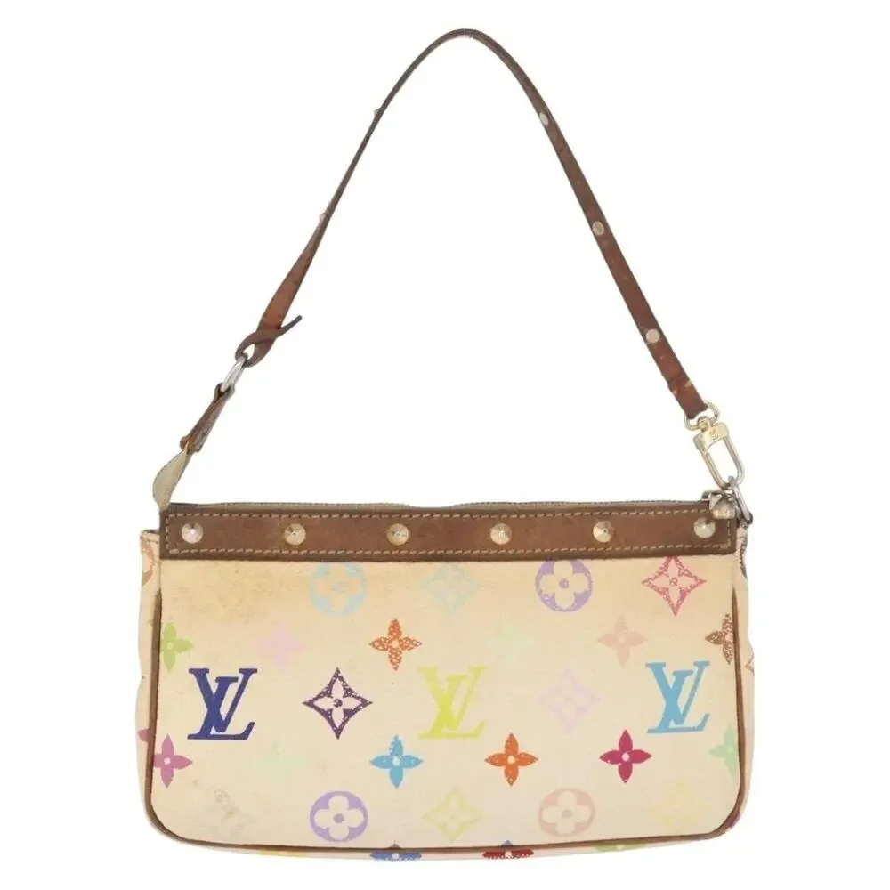 Louis Vuitton Monogram Multicolor Pochette Accessoires Pouch White